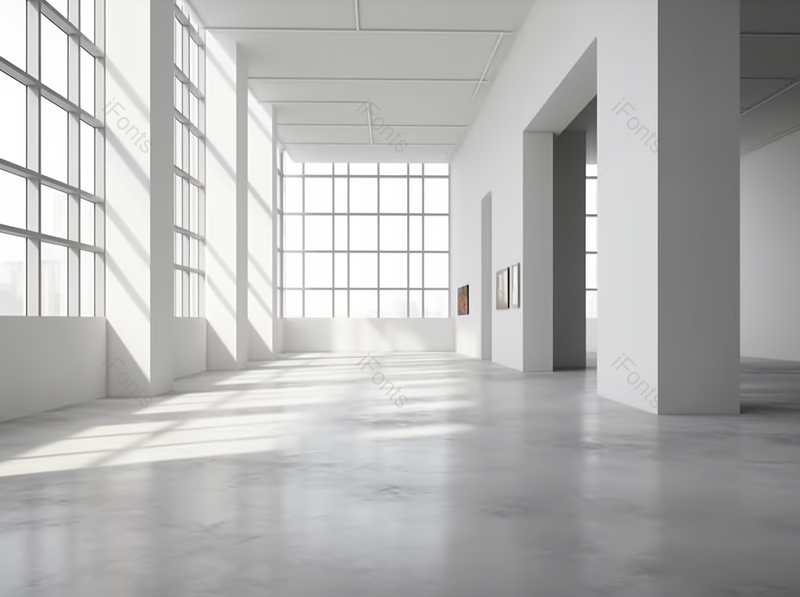 灰色水泥建筑内部空间结构摄影图,高清,摄影图,摄影图片,图片大全,摄影图免费下载